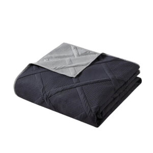 Mainstays Grey Diamond Polyester Quilt