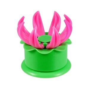 Plastic Momos Dumpling Maker Dough Press Mould Shapes Steamed Stuffed Bun Making Mold Cooking Tool peck of 1(Multicolor)