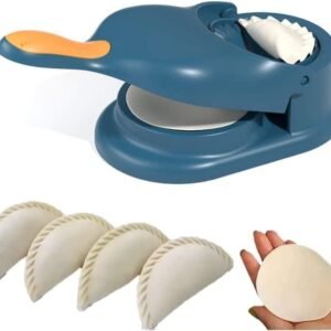 2-in-1 Dumpling Maker Press, Multicolor, Dough Wrapper Mould with Filling Spoon, Kitchen Tool for Dumplings and Empanadas