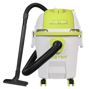 Foster WD-12 Wet and Dry Vacuum Cleaner with Blower Function 17kPa Suction Power 12L Tank HEPA Filter 1400 Watts for Home Carpet Sofa Upholstery Car Cleaning (Pack of 1, White & Green)